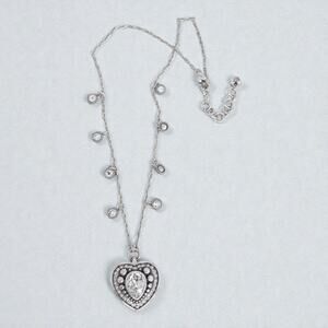 Brighton Shakespeare Retired Heart Photo Locket Pendant Necklace 18-20 Inch